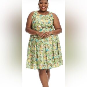 Rachel Antonoff x Gwynnie Bee Cactus Print Dress Western Cowgirl Rodeo 18W